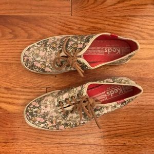 Ked’s X Madewell canvas floral print shoes
